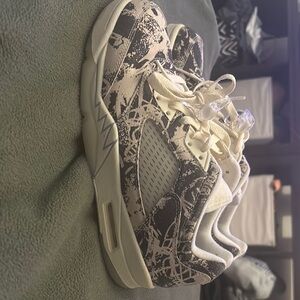 Jordan Black and Cream Sneakers with Chunky Sole